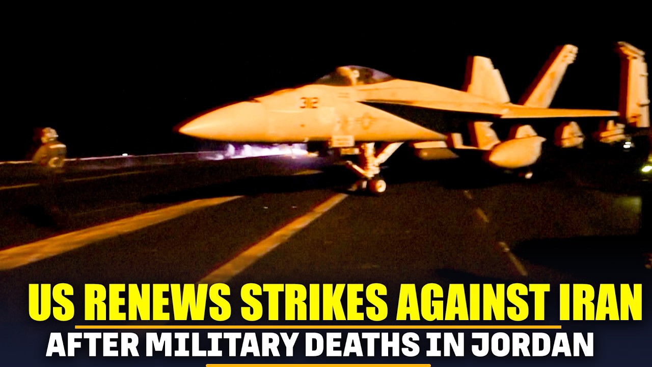 WATCH: US renews strikes against Iran after military deaths in Jordan | Central Command | Trump