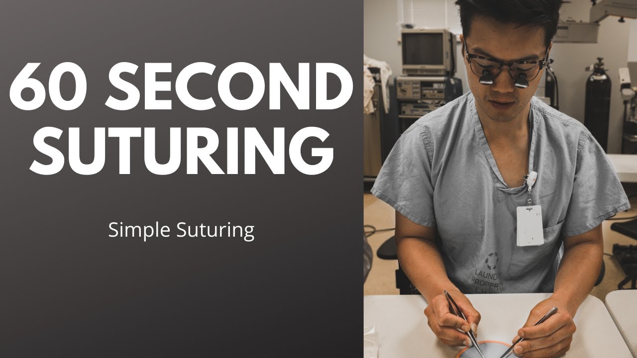 How to Do a Simple Interrupted Suture | Suture in 60 Seconds ASMR