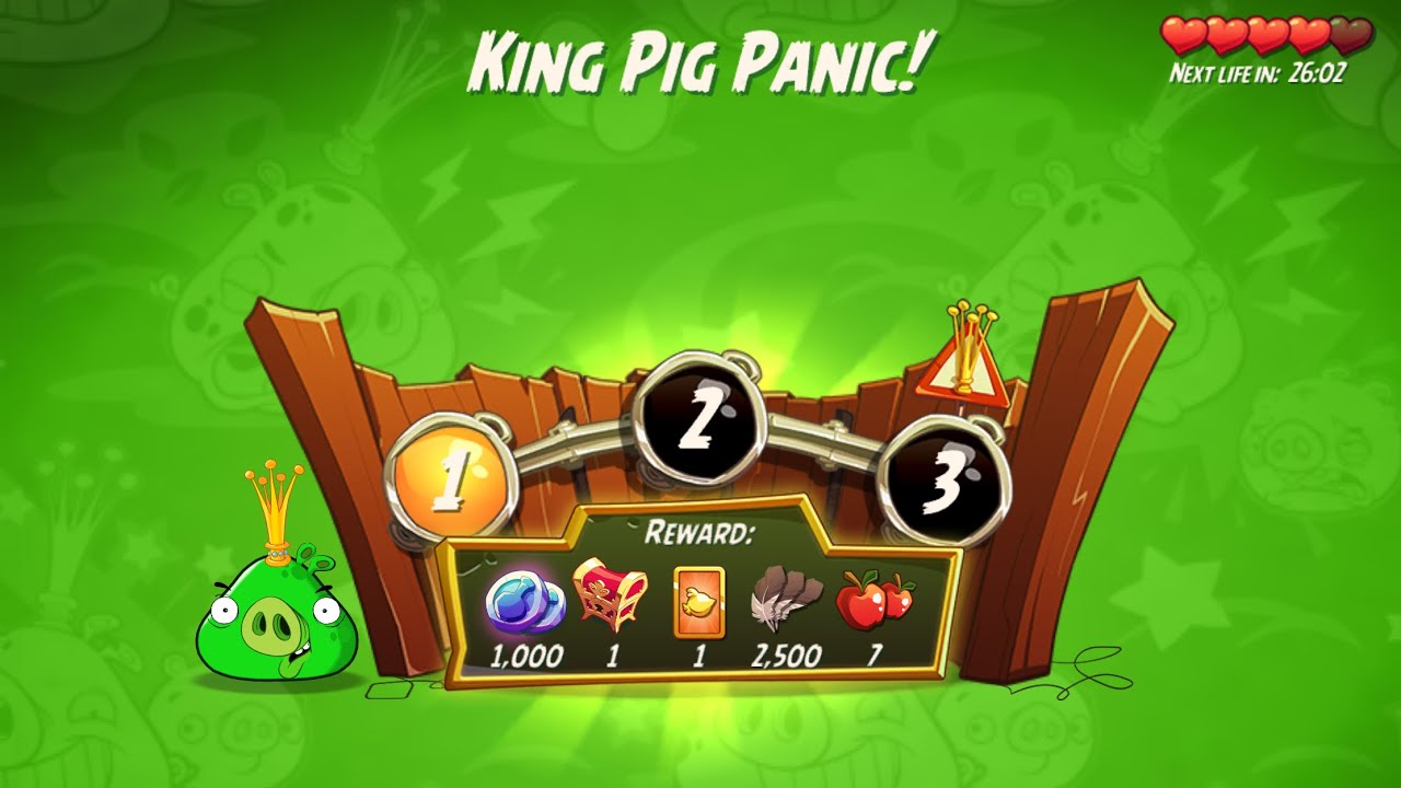 KPP 3-4-5 Rooms - No Red,Blues,Chuck,Matilda,Hal - King Pig Panic, Angry Birds 2