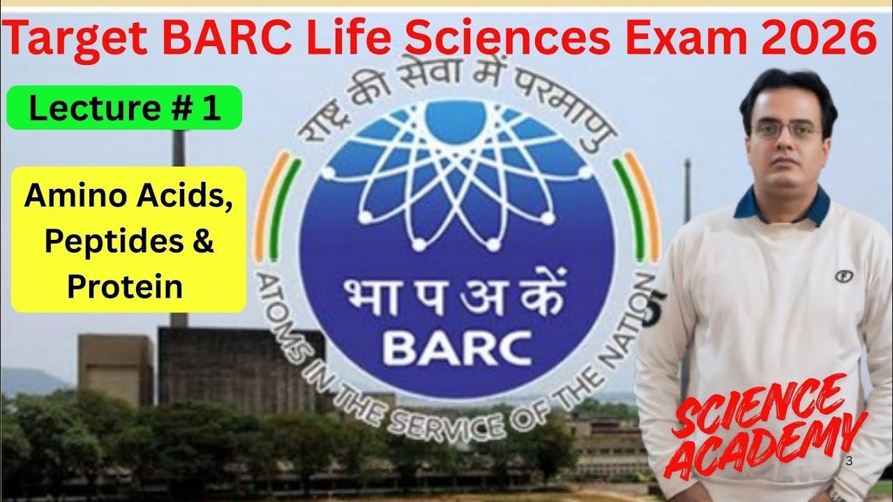 Target BARC Life Sciences/Biosciences Exam 2026: Lecture Series-01