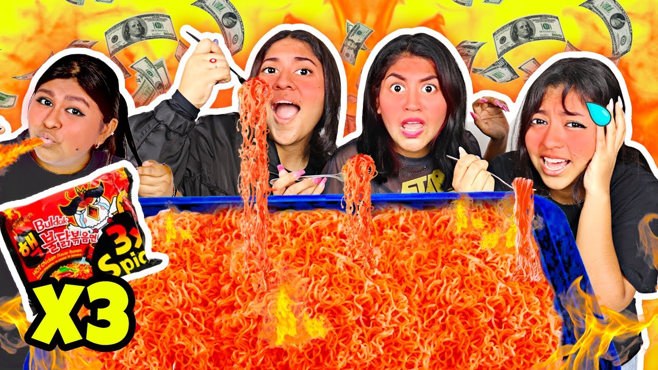 🔥COMIENDO EL RAMEN MÁS PICANTE DEL MUNDO ¿Quién Ganó 6 MIL PESOS? 🤑| CONNY MERLIN