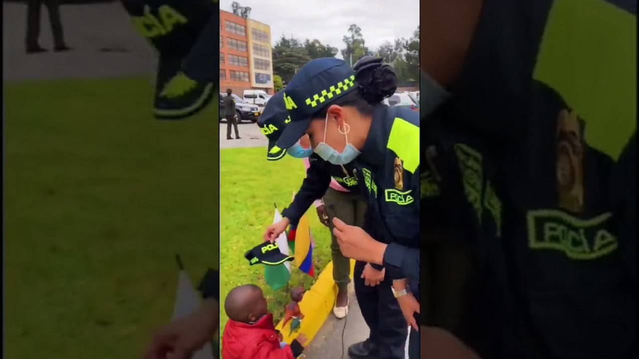 La Policía Colombiana le hizo realidad el sueño a #YANFRY el pequeño que 
