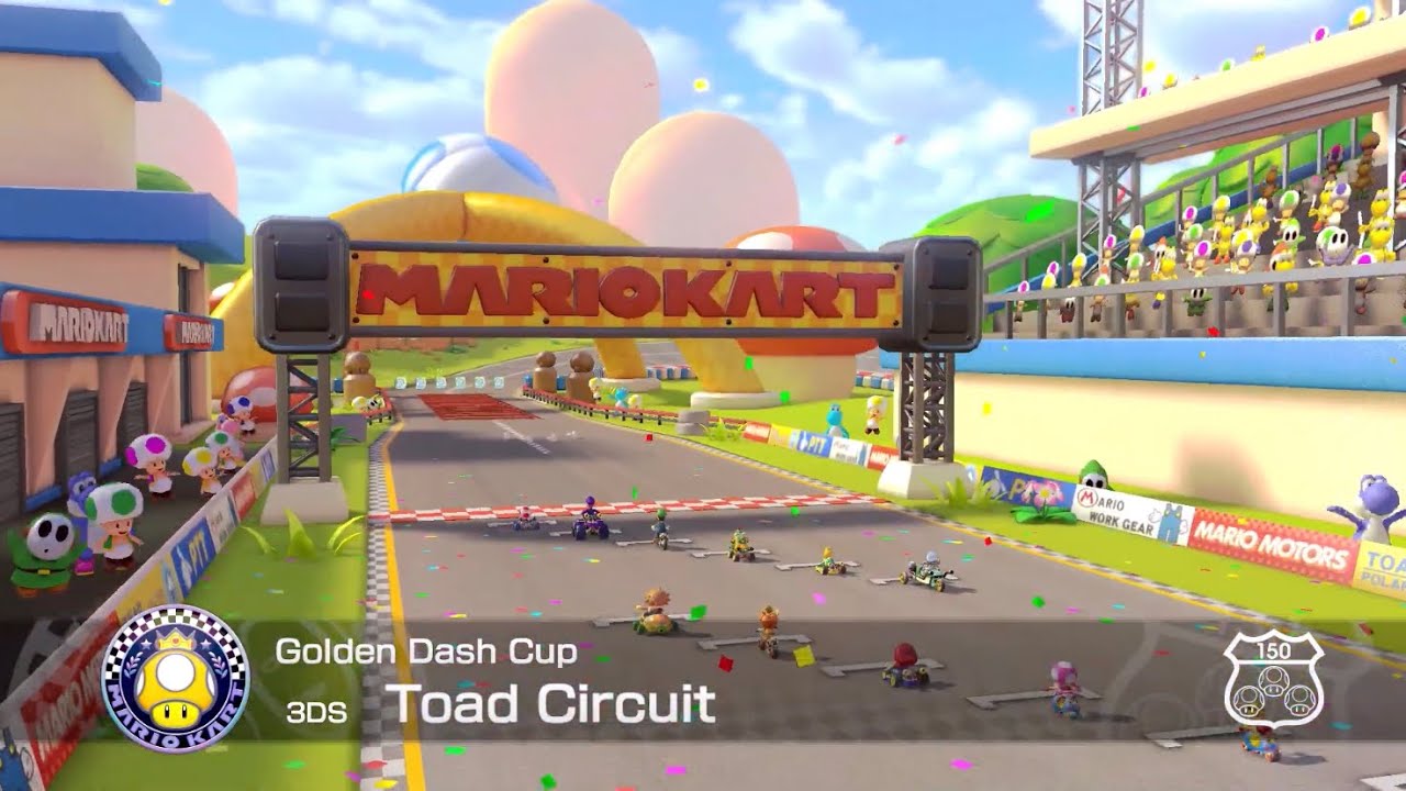 Toad Circuit (Golden Dash Cup) - Mario Kart 8 Deluxe DLC