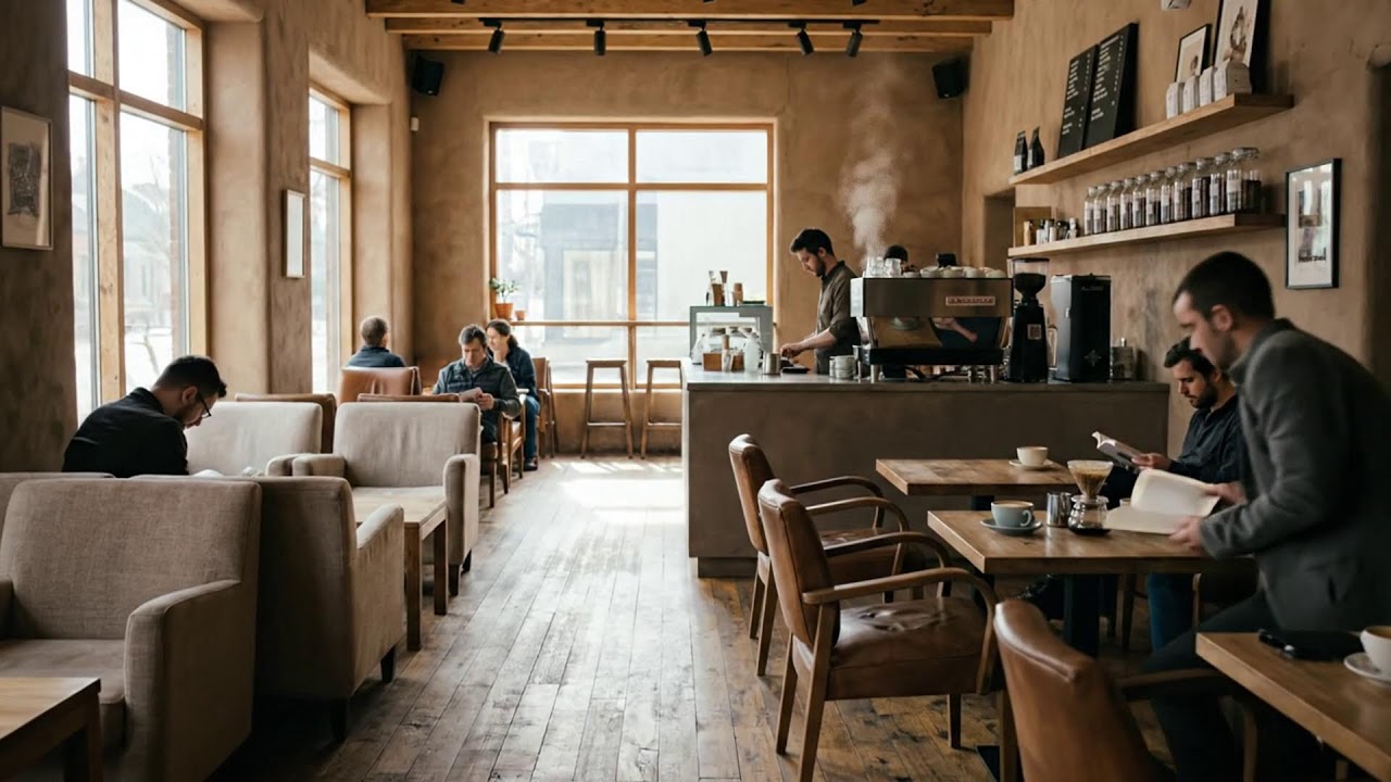 봄 커피 재즈를 위한 아늑한 숨은 공간 ☕🌸
