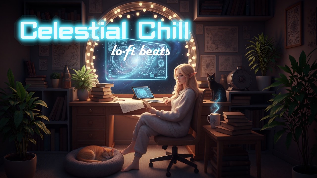 Chillin' in Space 📚💫🐾 Lo-Fi Chillhop for Study and Cosmic Contemplation