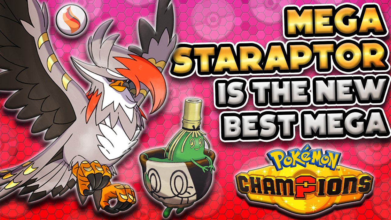 Тестируем ЛУЧШУЮ КОМАНДУ С МЕГА-СТАРАПТОРОМ в Pok&eacute;mon Champions