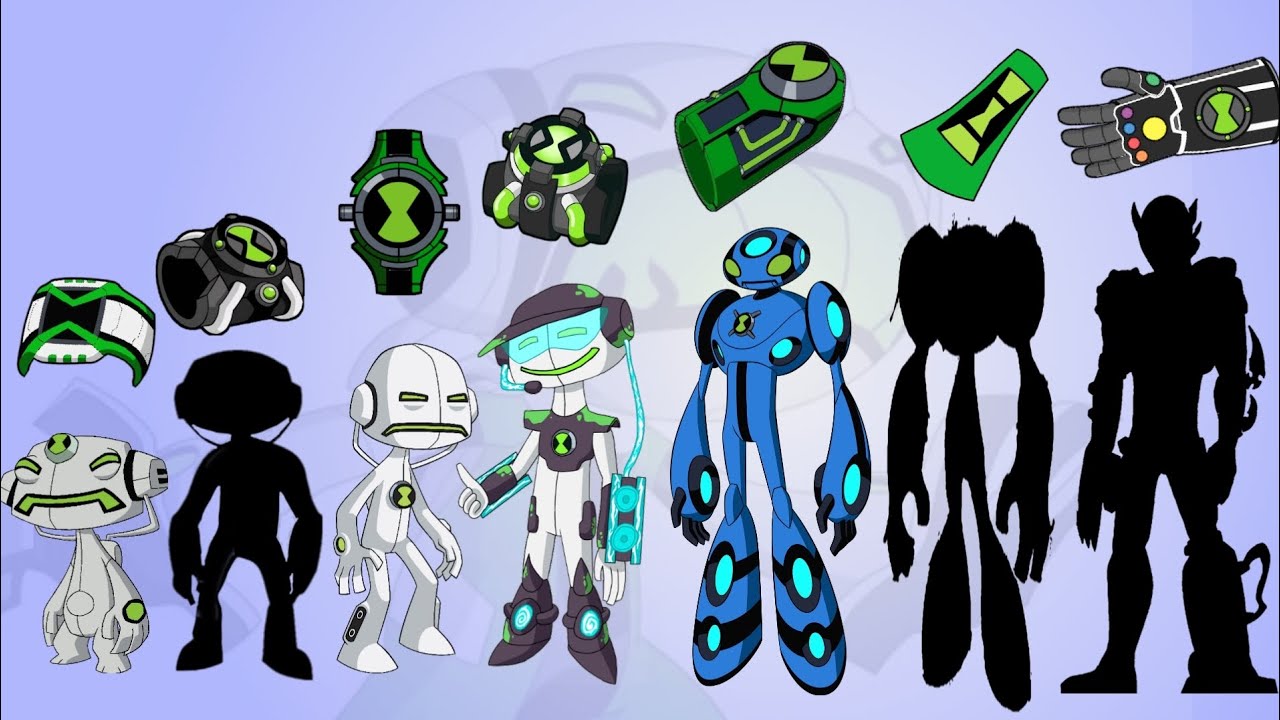 Echo Echo forms with different omnitrix | Ben 10 coloring