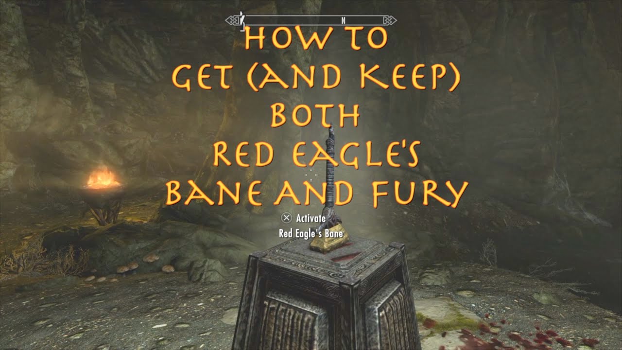 Skyrim ~ How To Keep Both Red Eagle's Bane And Fury