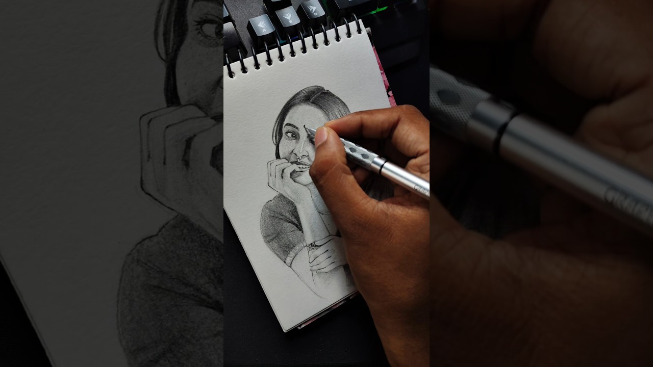 Portrait Practice #shorts #portraitart #artist