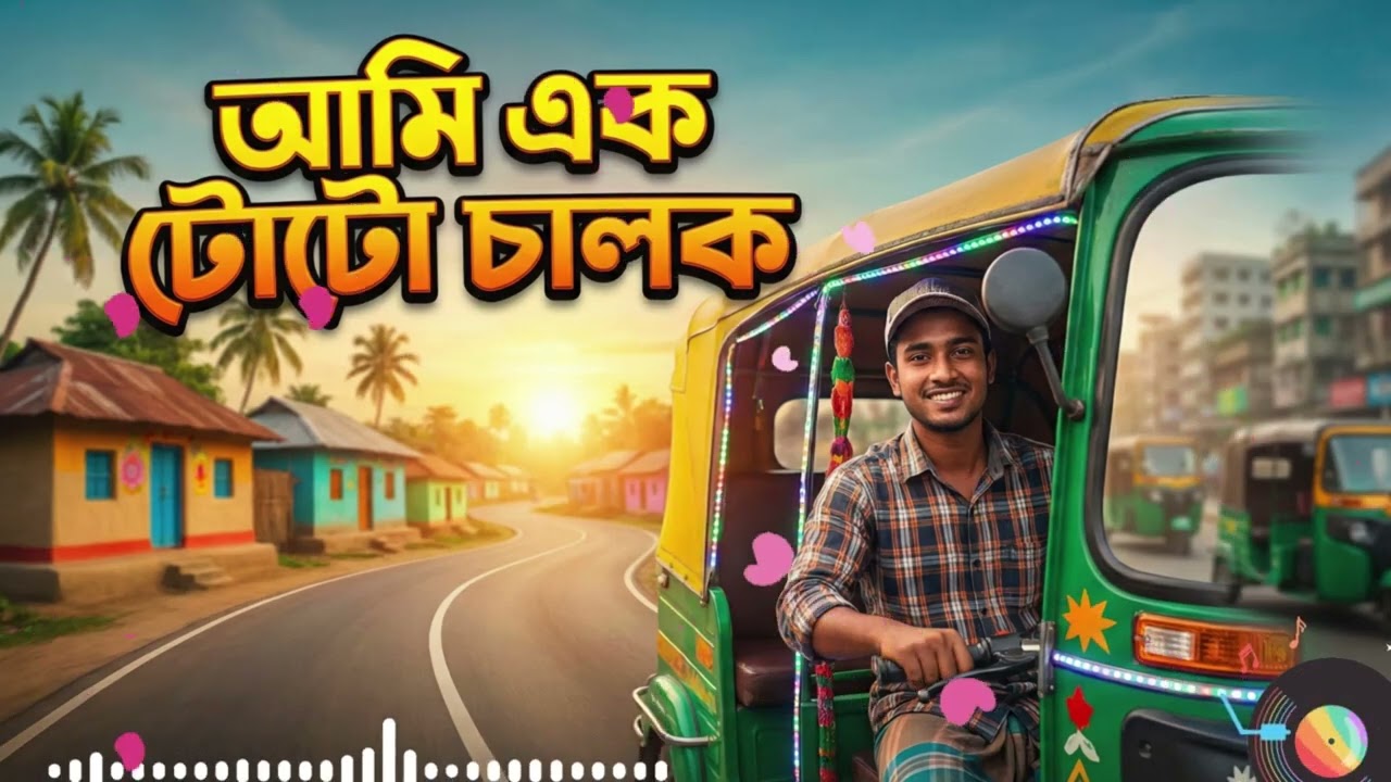আমি এক টোটো চালক | Banglar Chele Toto Driver Folk-Pop Song