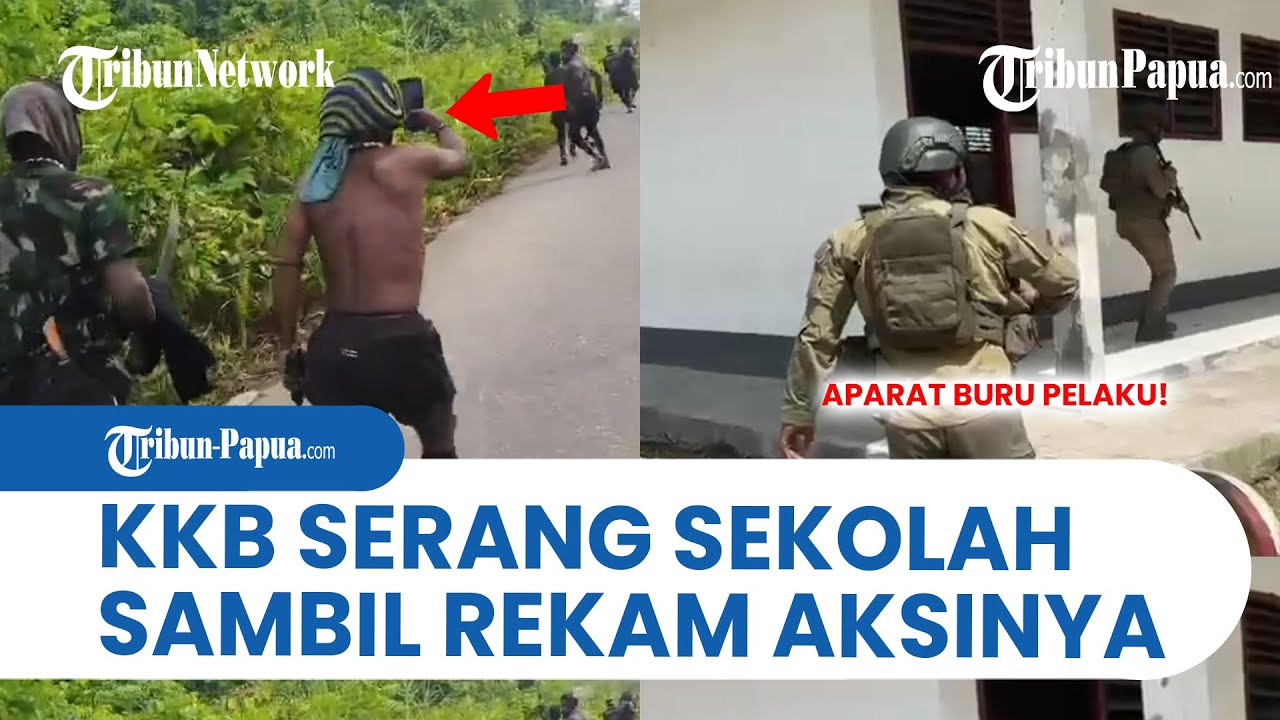 Detik-Detik Mencekam! Aparat Kejar KKB yang Serang Sekolah di Yahukimo