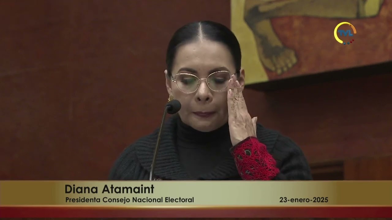 Presidenta del Consejo Nacional Electoral Diana Atamaint - Sesión 1005 - #InformeDeLabores2024