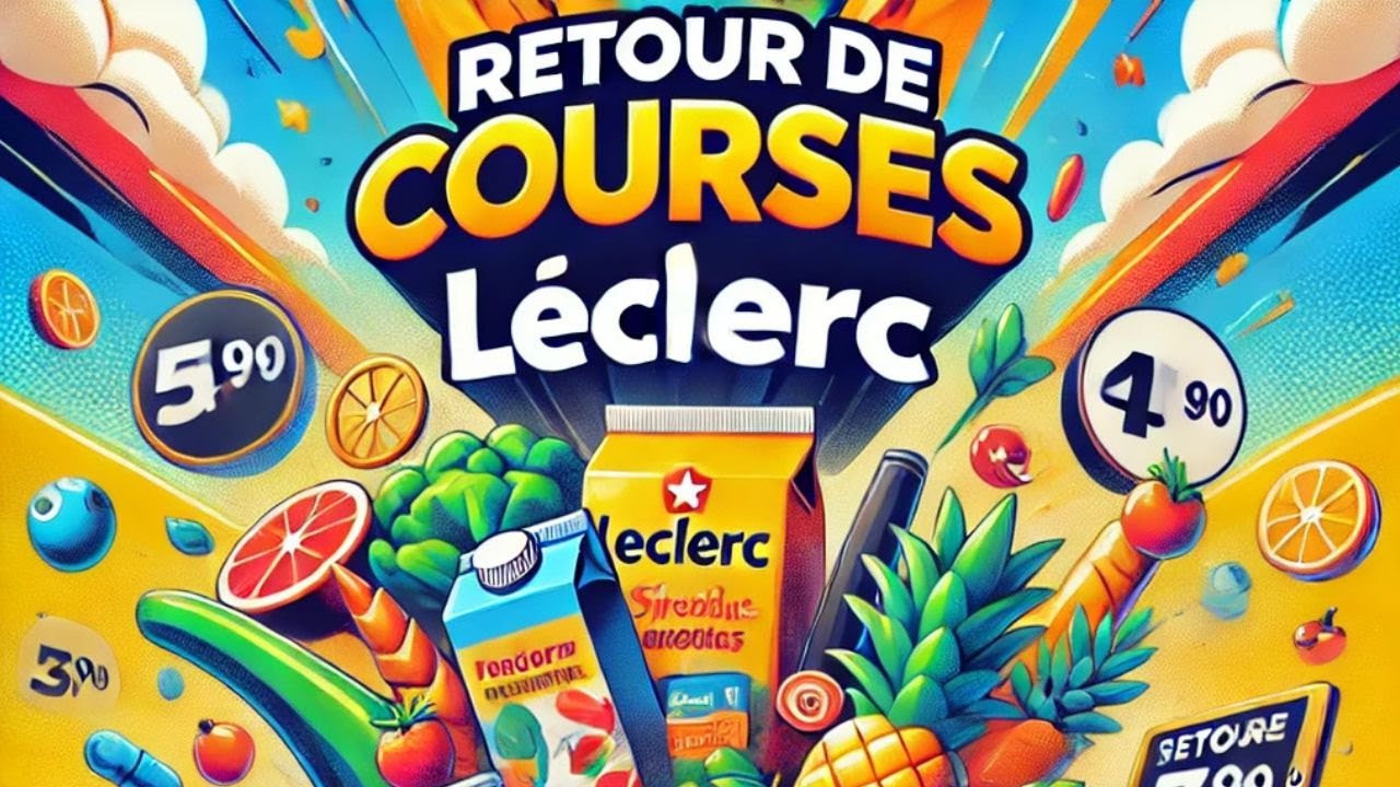 RETOUR DE COURSE du mois au magasin de chez Leclerc avec les prix #course #leclerc #campagne #maman