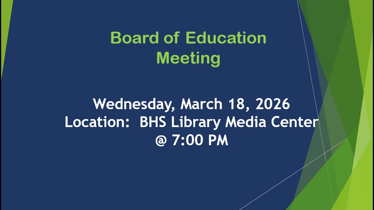 Board of Education Meeting