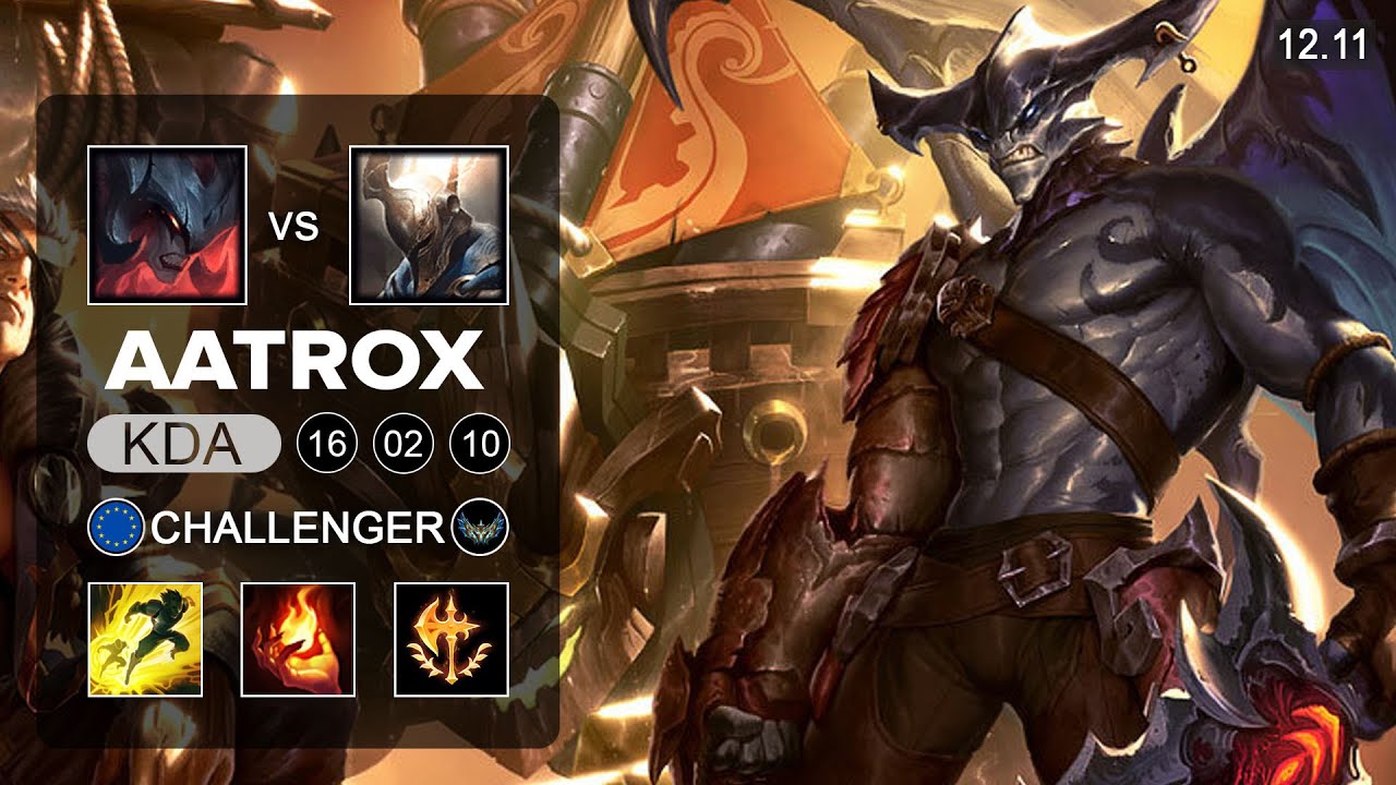 Aatrox vs Pantheon TOp - EUW Challenger - Patch 12.11 Season 12