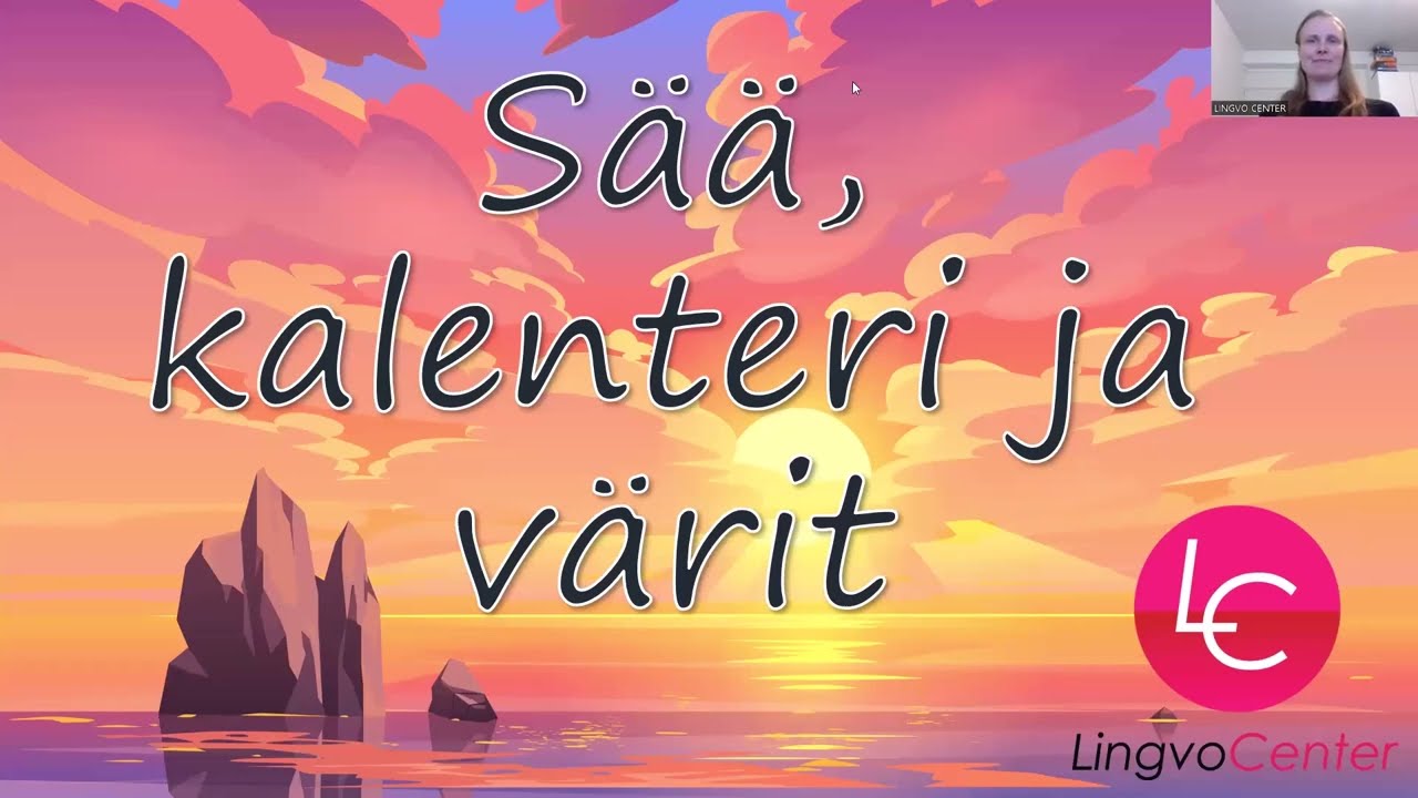Oppitunti №2: Sää, kalenteri, värit | Погода, времена года, месяца | Weather, calendar, colors