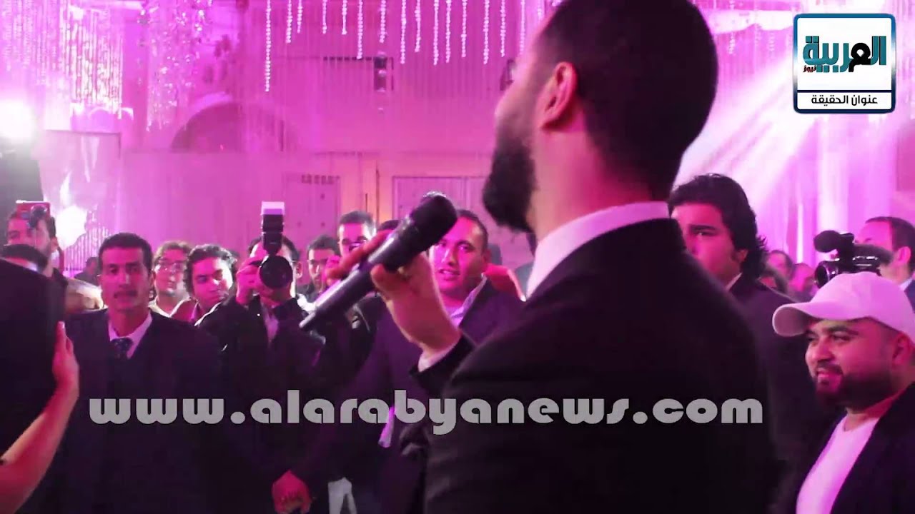 العربية نيوز | نجم ستار اكاديمي محمد سراج  يهدي اغنية لنرمين في حفل زفافها