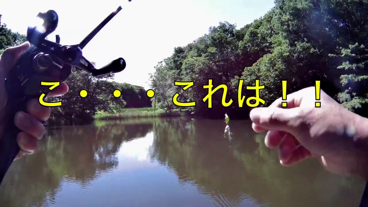 【バス釣り】バスワンタックルでベイトキャスト練習中にハプニング！？ルアーでこんなの釣れるんだ♪