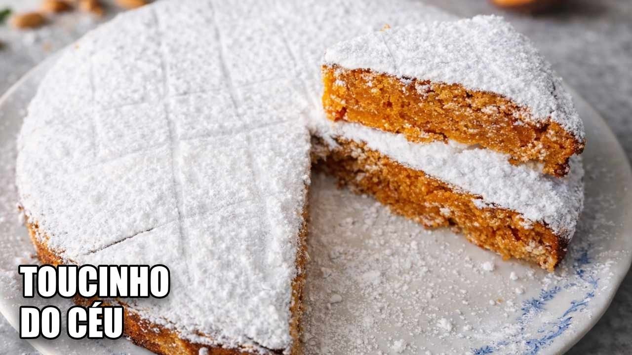 TOUCINHO DO C&Eacute;U (doce conventual) #receitasimples #bolo #sobremesas #sobremesafacil
