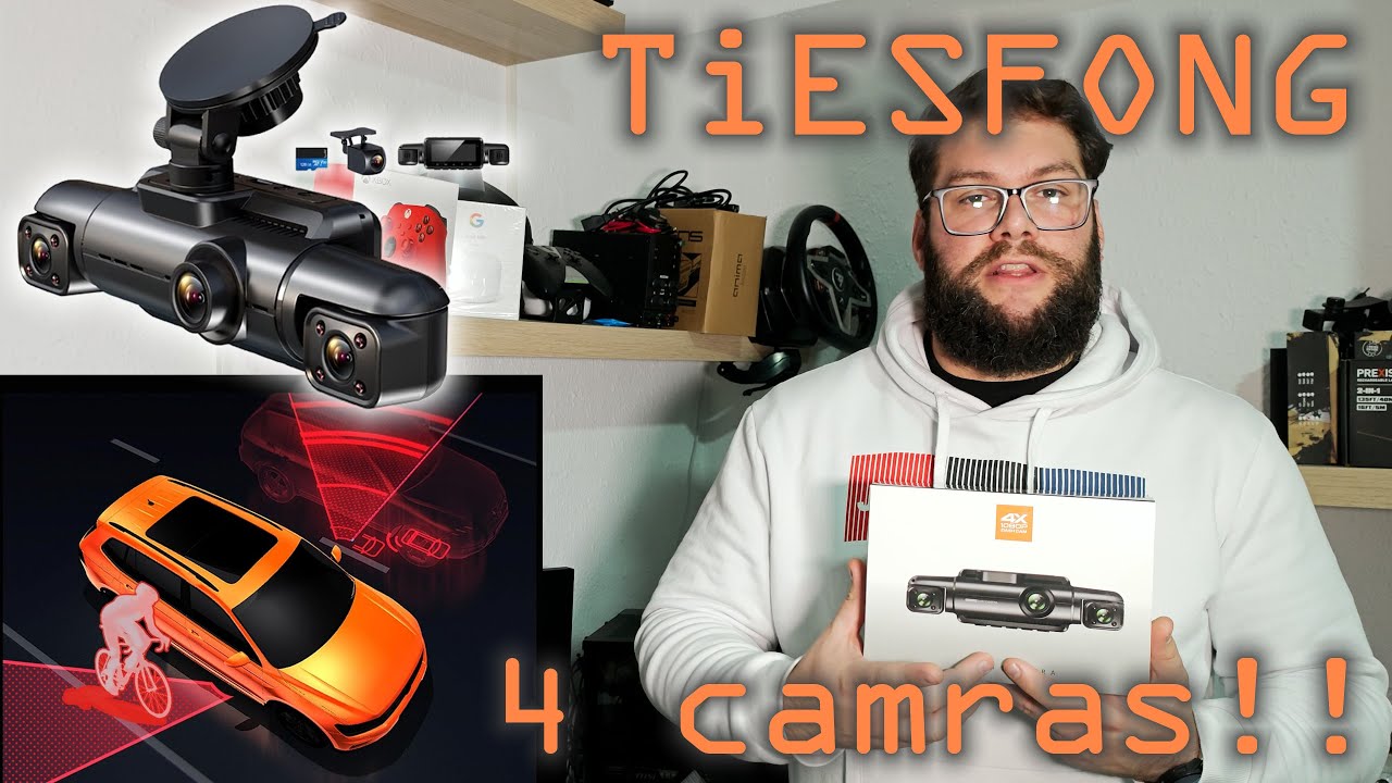 TiESFONG A99 Dashcam 360º - 4 camaras!!
