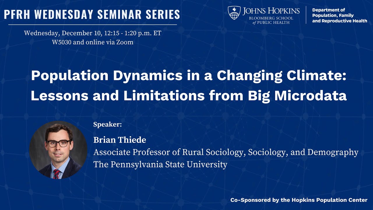 Population Dynamics in a Changing Climate: Lessons and Limitations from Big Microdata