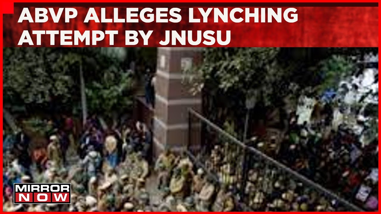 Fight Breaks Up Between JNU Student Union & ABVP Over Screening Of BBC Documentary