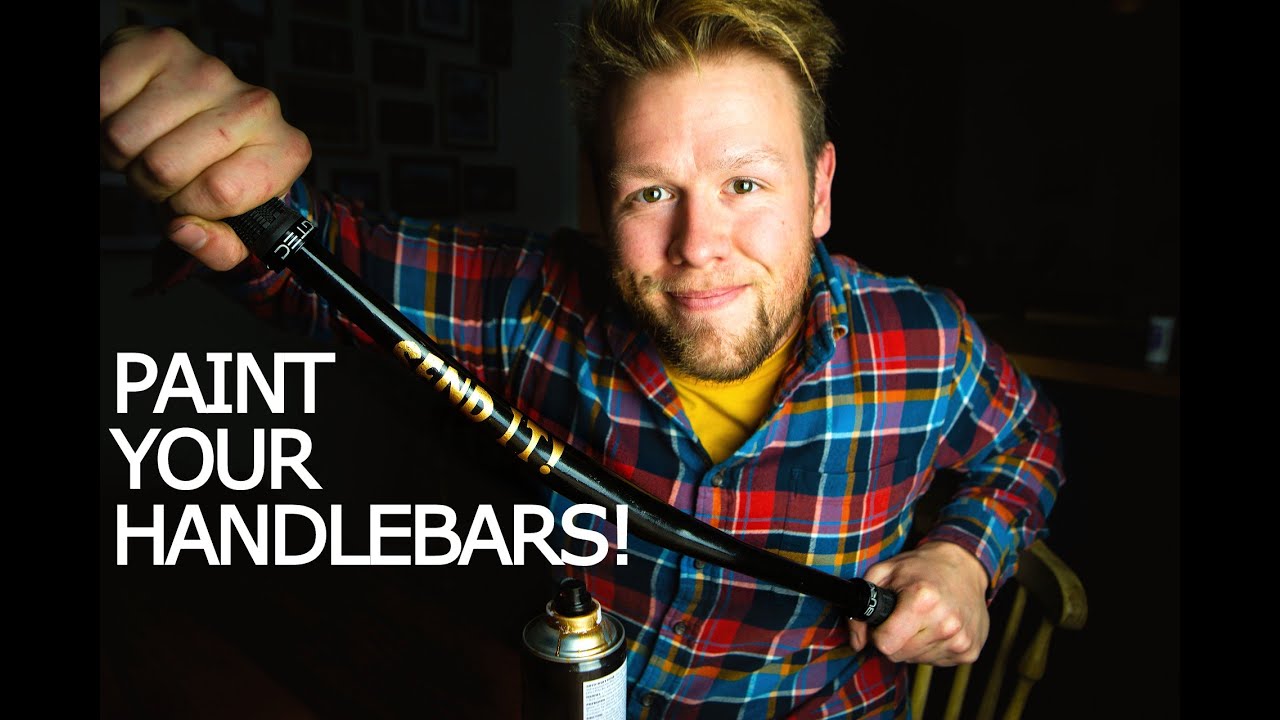 I Tried Painting My Mountain Bike Handlebars! (it kinda worked!)