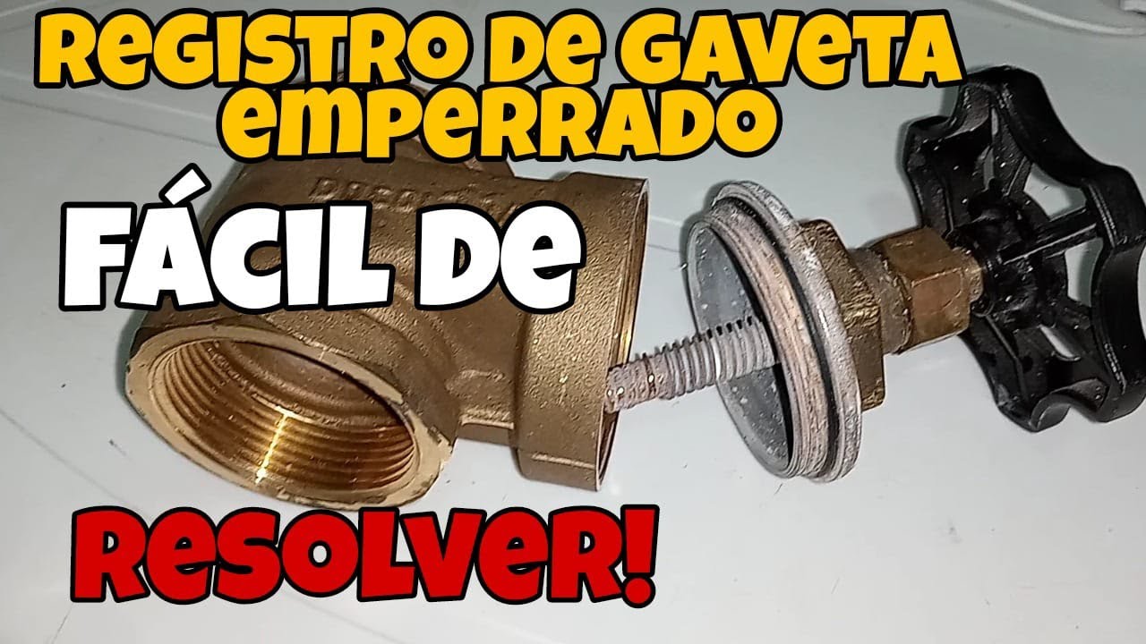 REGISTRO DE GAVETA EMPERRADO FACIL DE RESOLVER