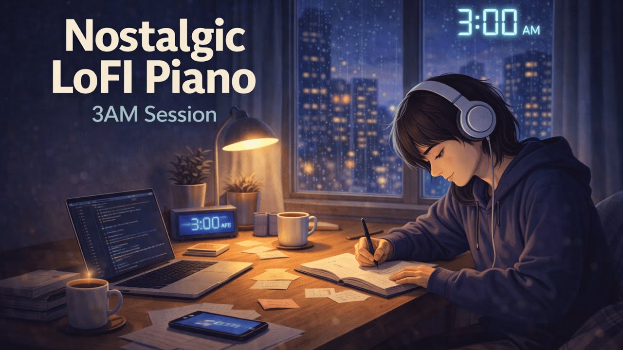 Cozy LoFI Piano Session | Midnight Deep Work