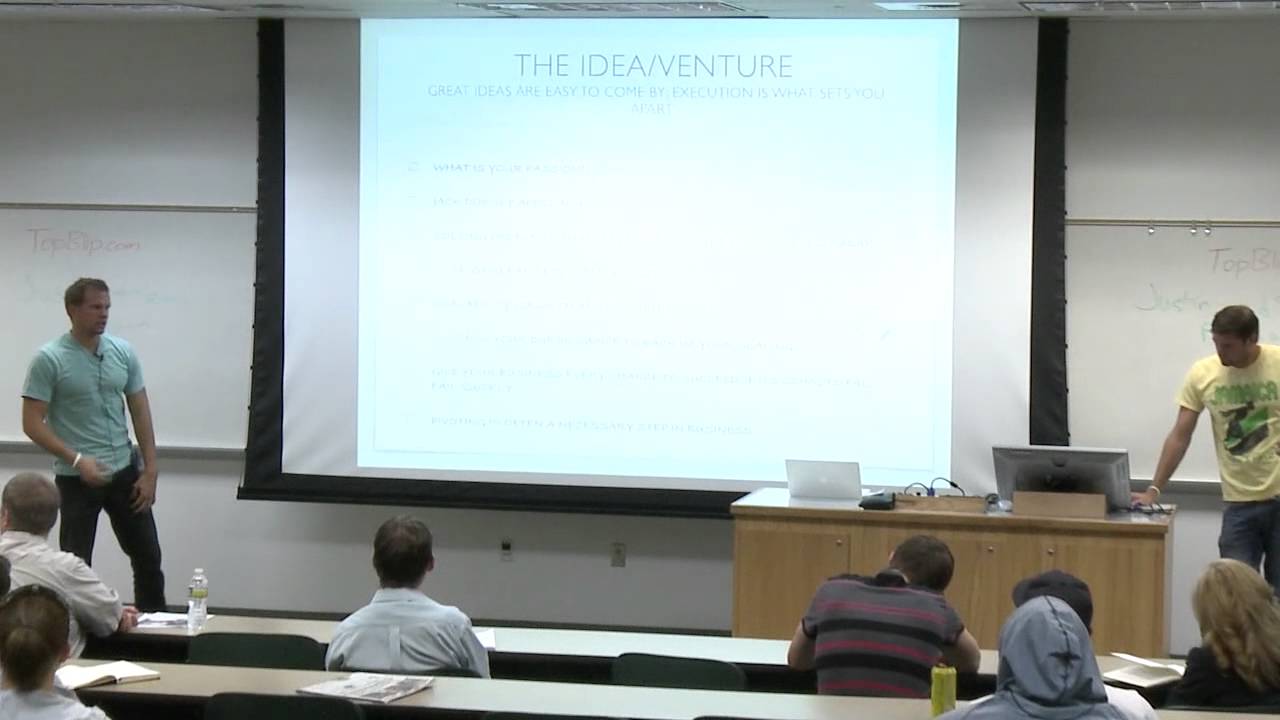UVU Entrepreneurship Lectures: Justin and Sean Bingham