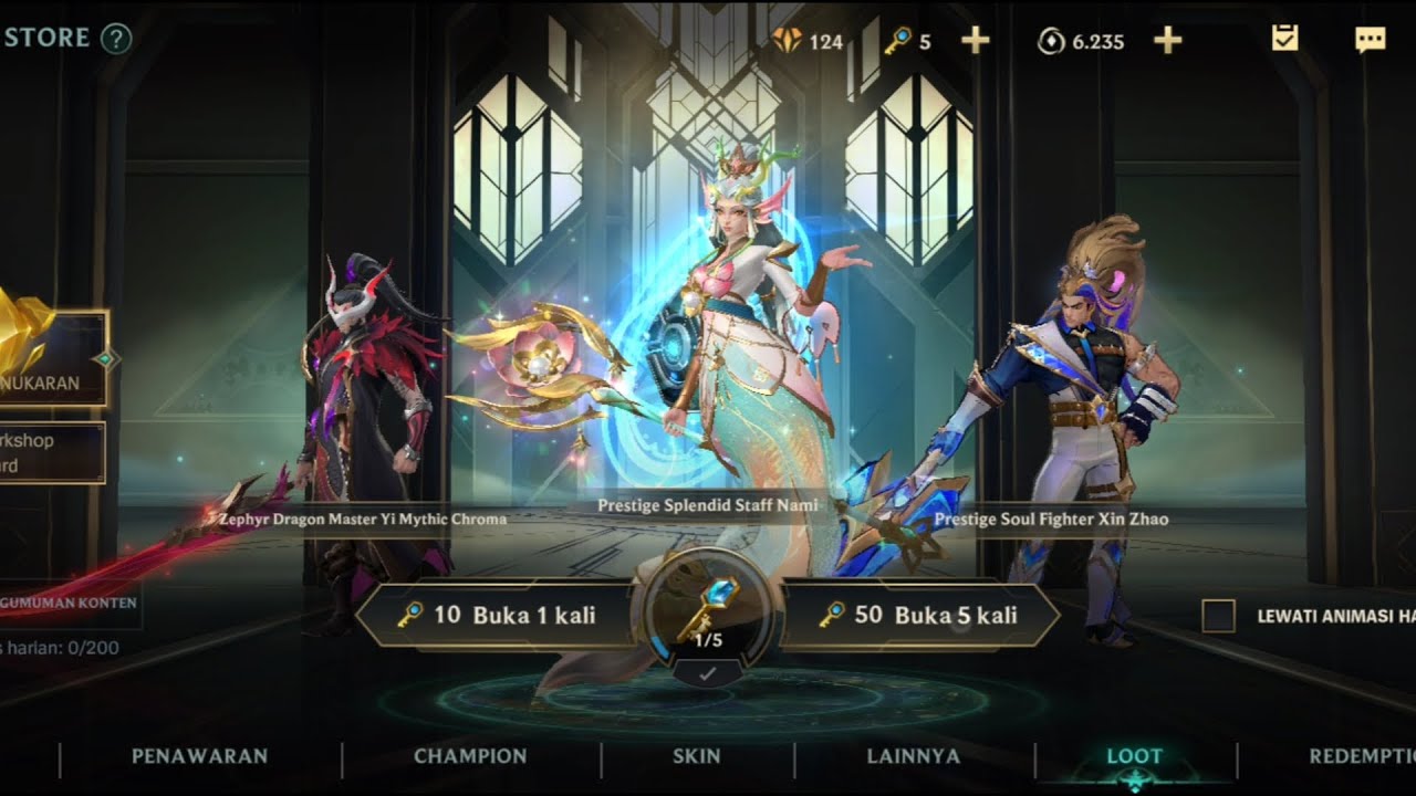 First Time! Let's See What I Got - Prestige Splendid Staff Nami Gacha Loot Chests - Wild Rift