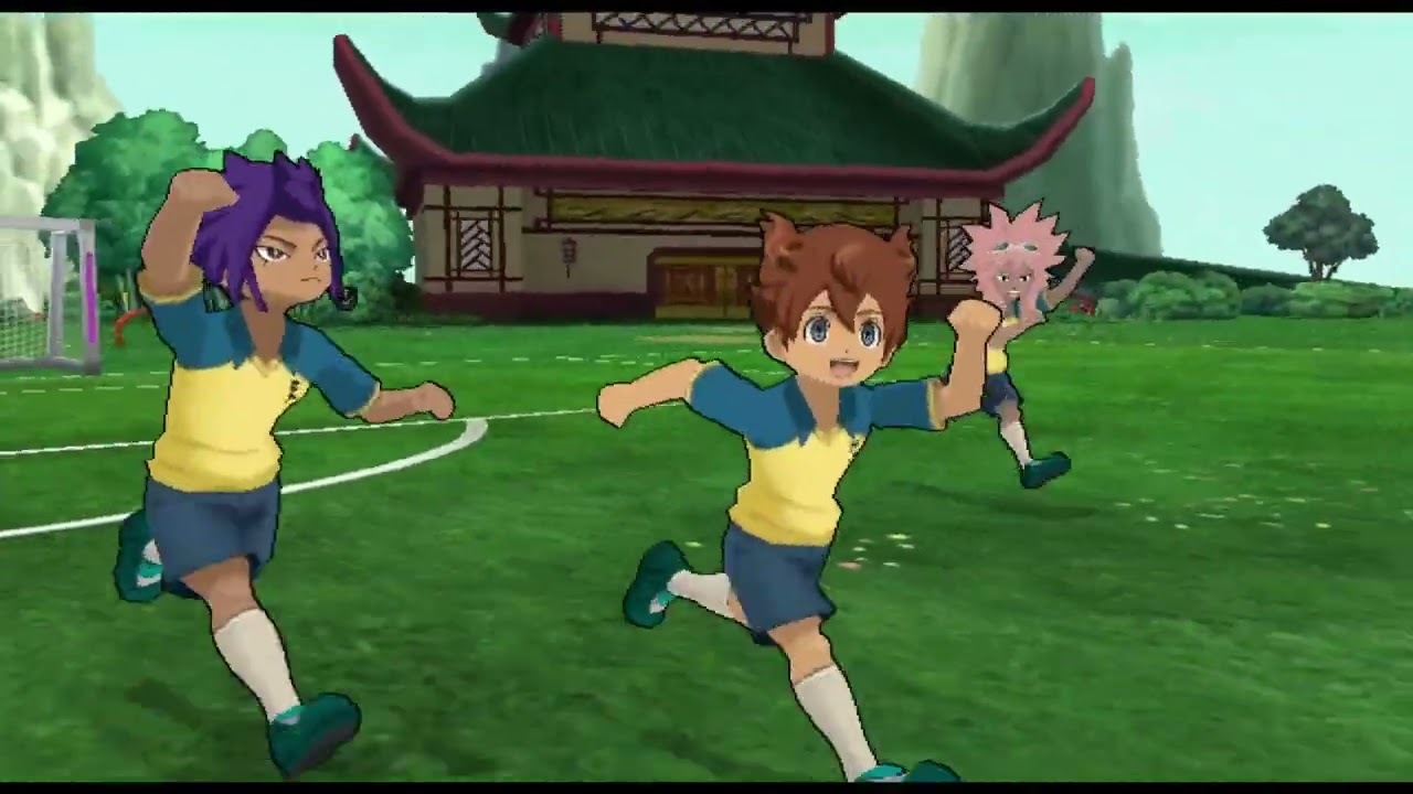 Inazuma Eleven Go Strikers 2013 Wii Team PZ01 vs Zanark Domain Harder (First Half)