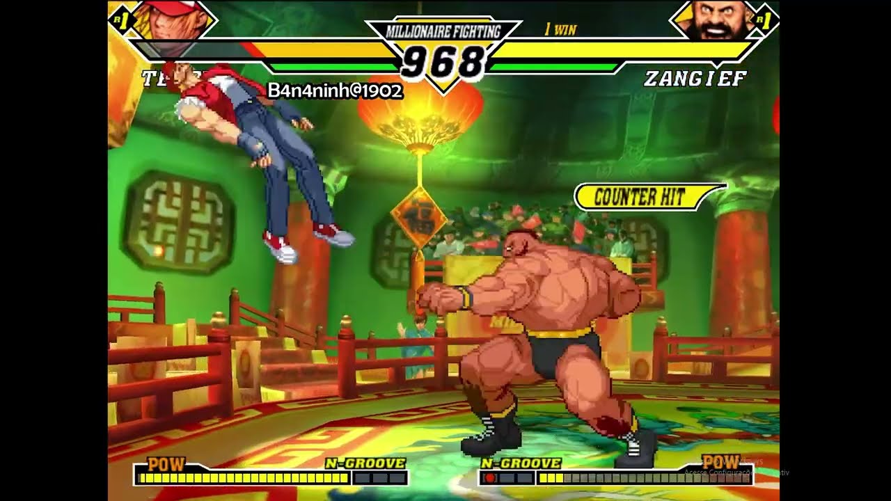 Capcom против SNK 2 Бананинья против неизвестного игрока #01