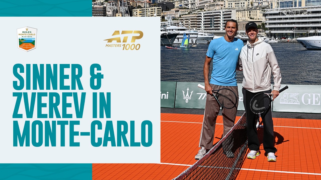 Mini Tennis in Monaco: Sinner & Zverev Take Trip to the Water 😎