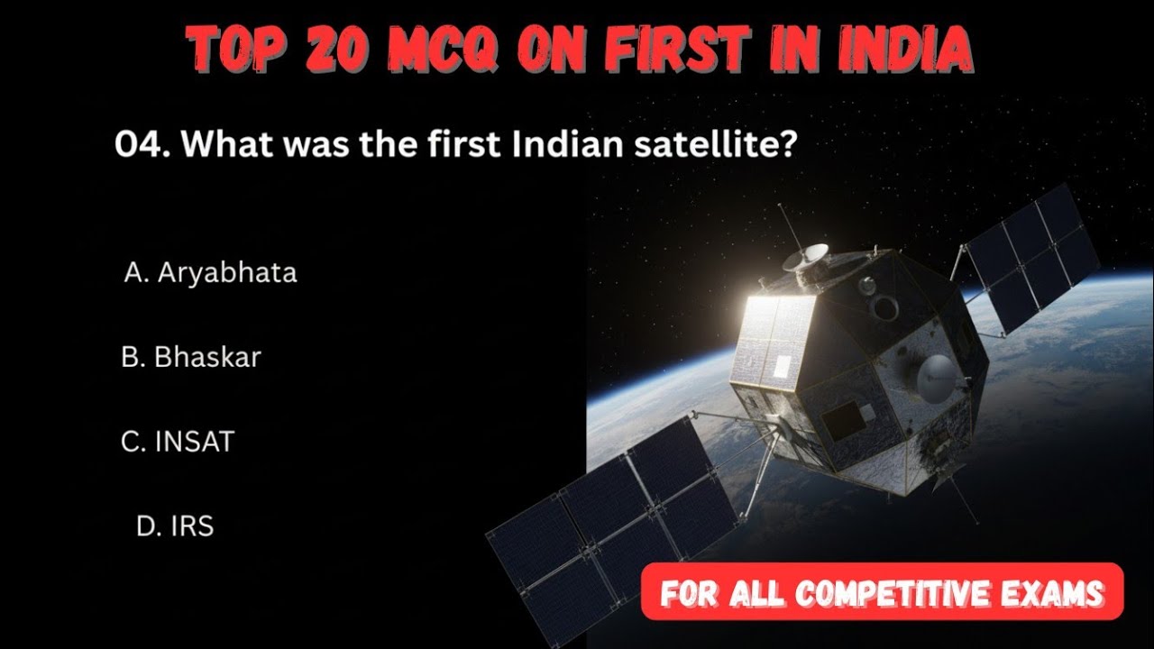 Top 20 MCQ On First In India GK. Most Important Questions. GK Quiz