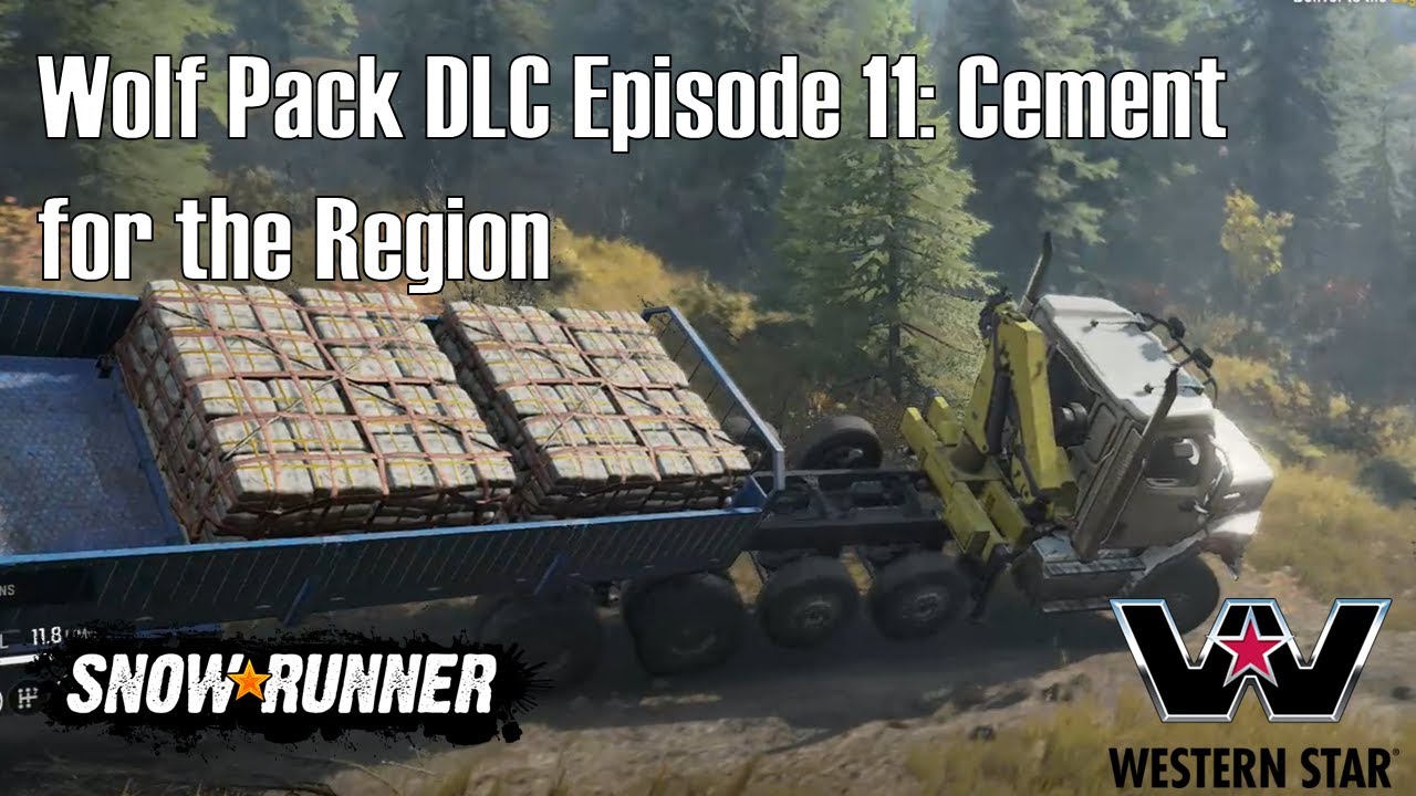SnowRunner Cement for the Region with only Western Star 47X trucks.