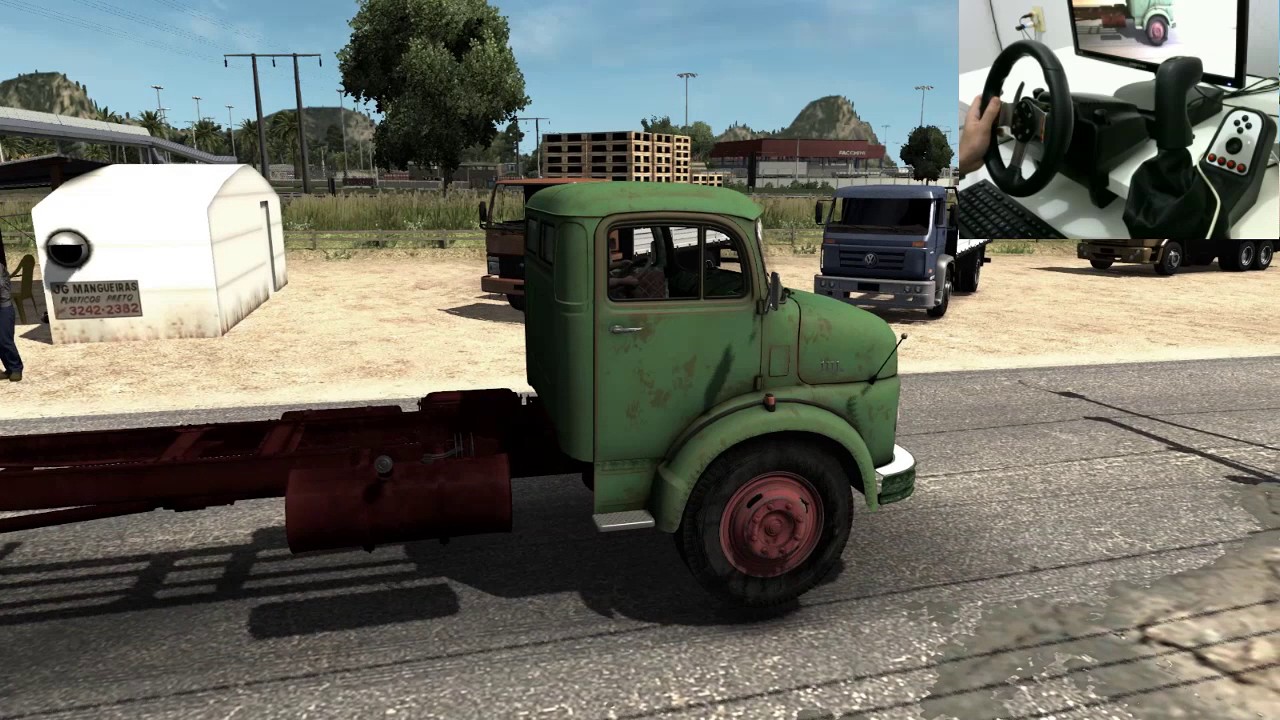 COMPREI UM MB 11-11 - LEVANDO ELE PARA SER RESTAURADO - ETS 2 MODS - VOLANTE G27