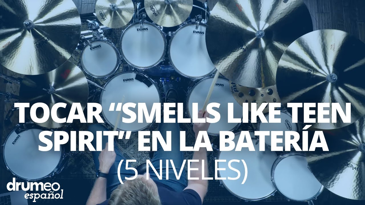 Tocar “Smells Like Teen Spirit” en la Batería (5 Niveles)