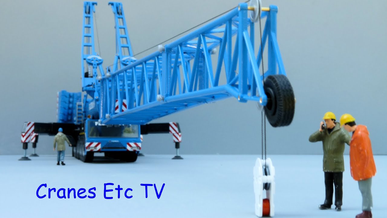 Conrad Terex AC 500 Mobile Crane Luffing Jib by Cranes Etc TV