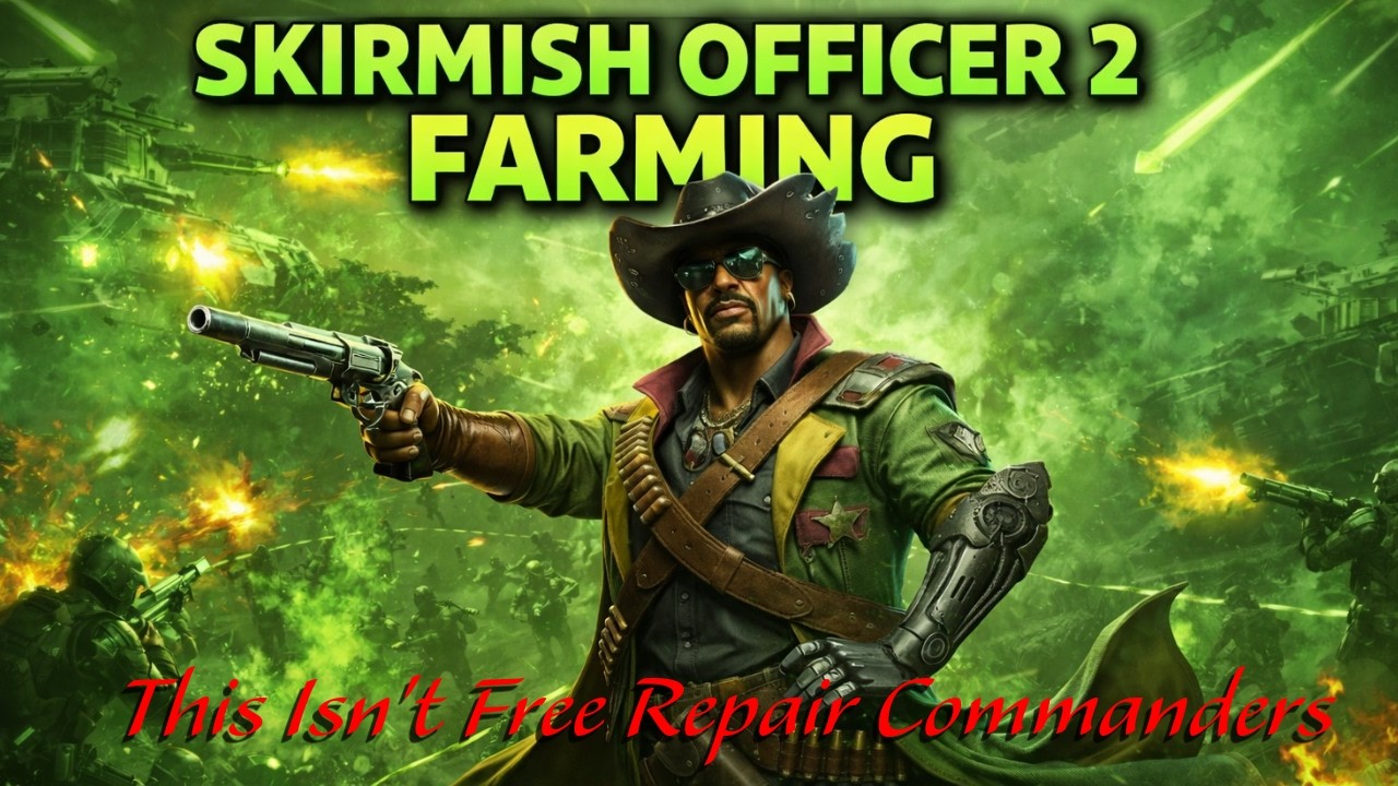 War Commander: Skirmish Officer 2 Farming (this isn't free repair)