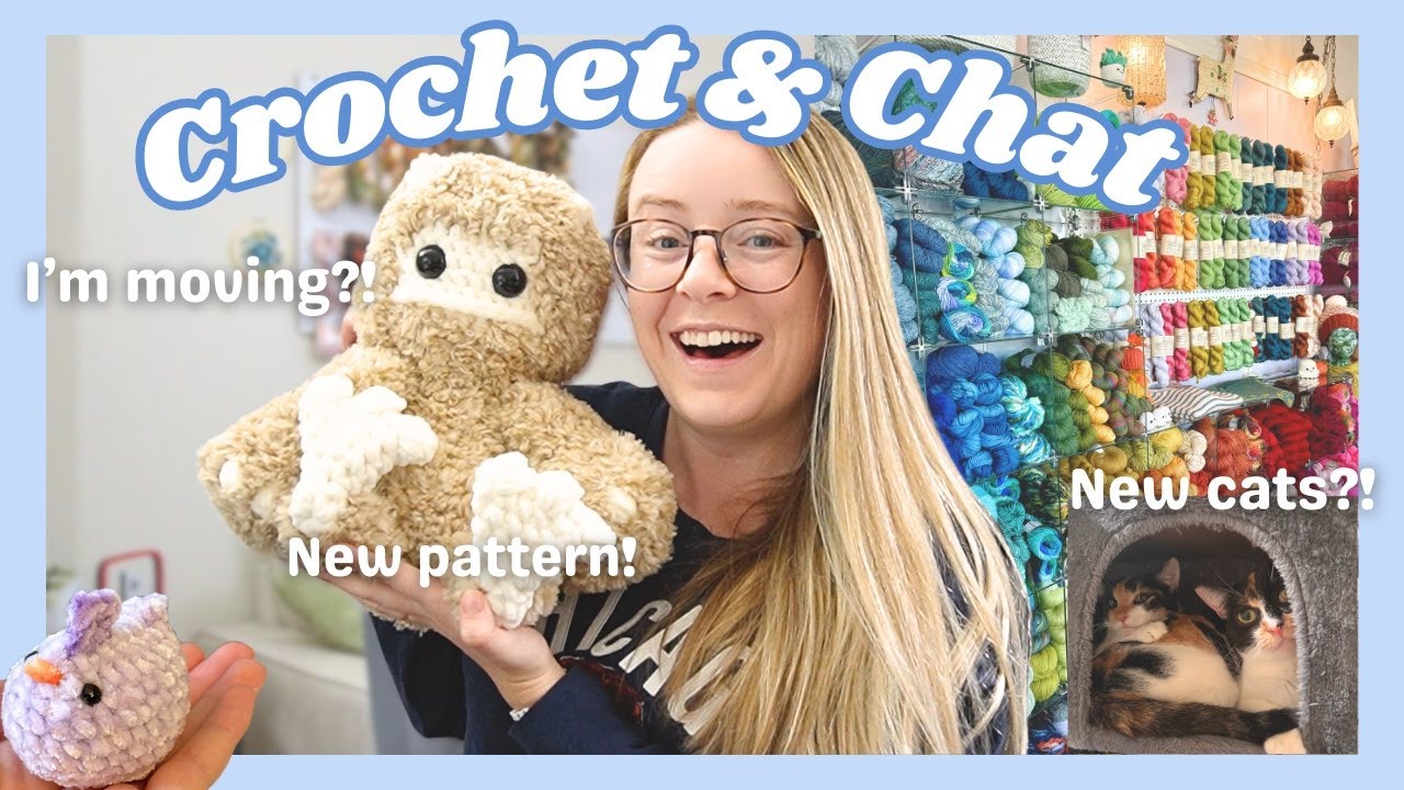 Crochet Vlog 💙 | Big life changes and updates + reviewing the Caydo electric yarn winder!