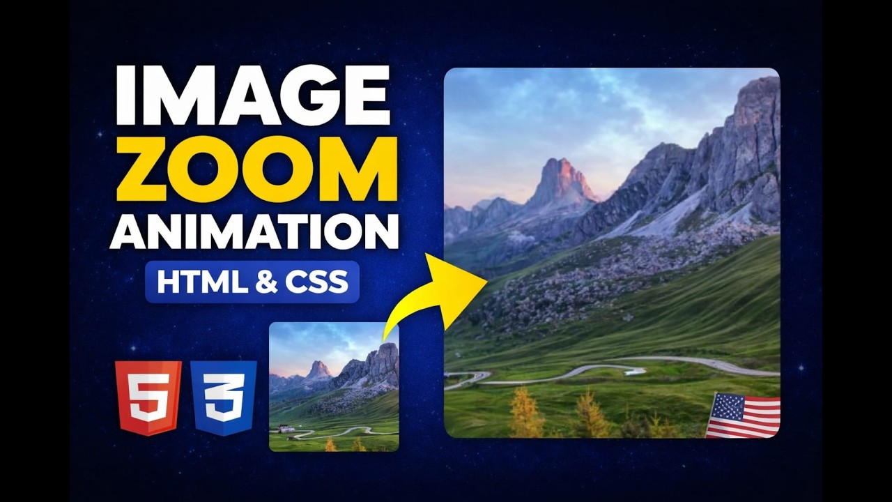 Create Stunning Image Zoom Animation with HTML & CSS (No JavaScript)