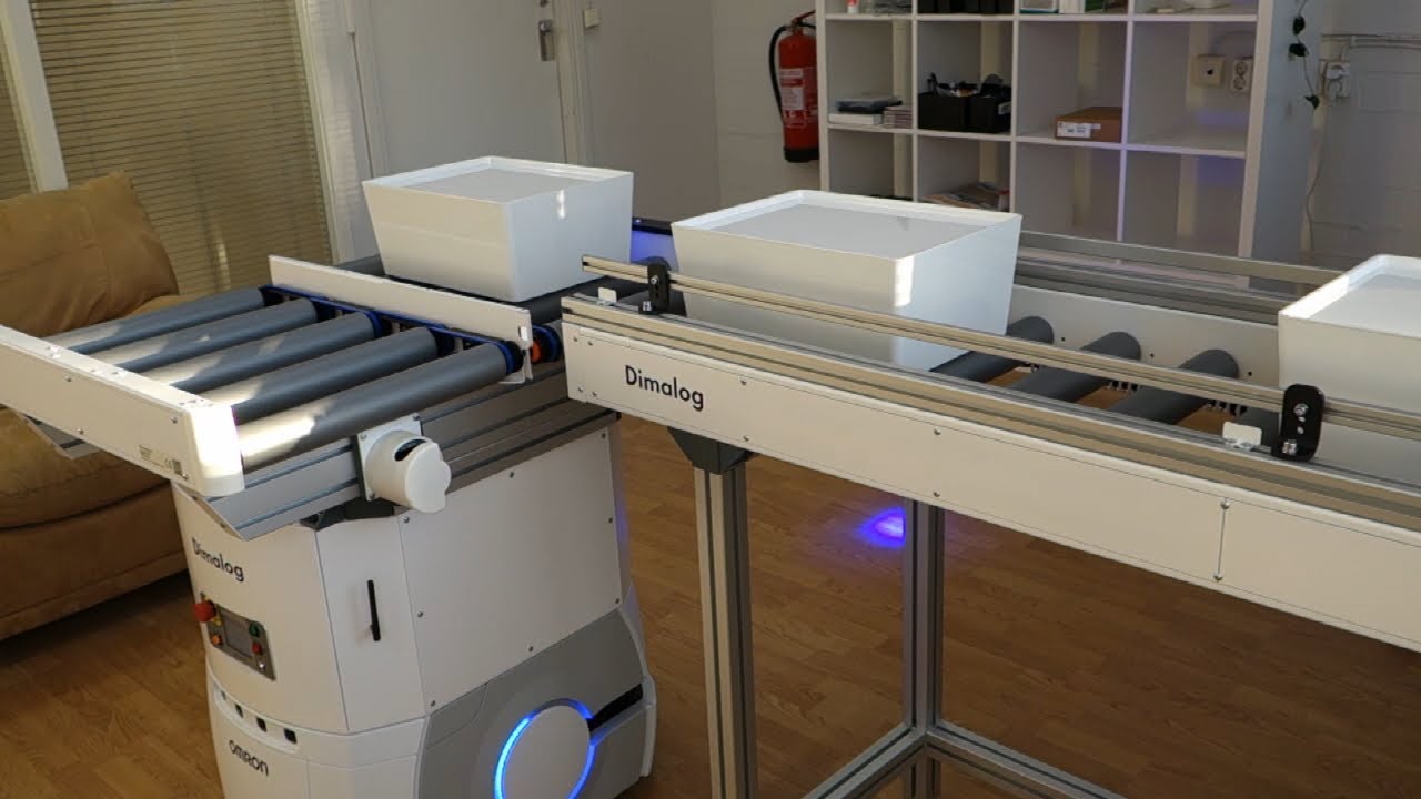 Testing a fleet of Omron LD-90 mobile robots