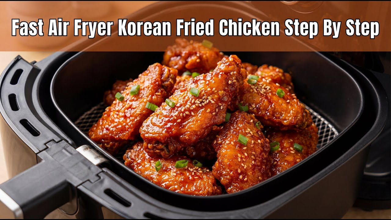 Fast Air Fryer Korean Fried Chicken Cooking Guide Step By Step