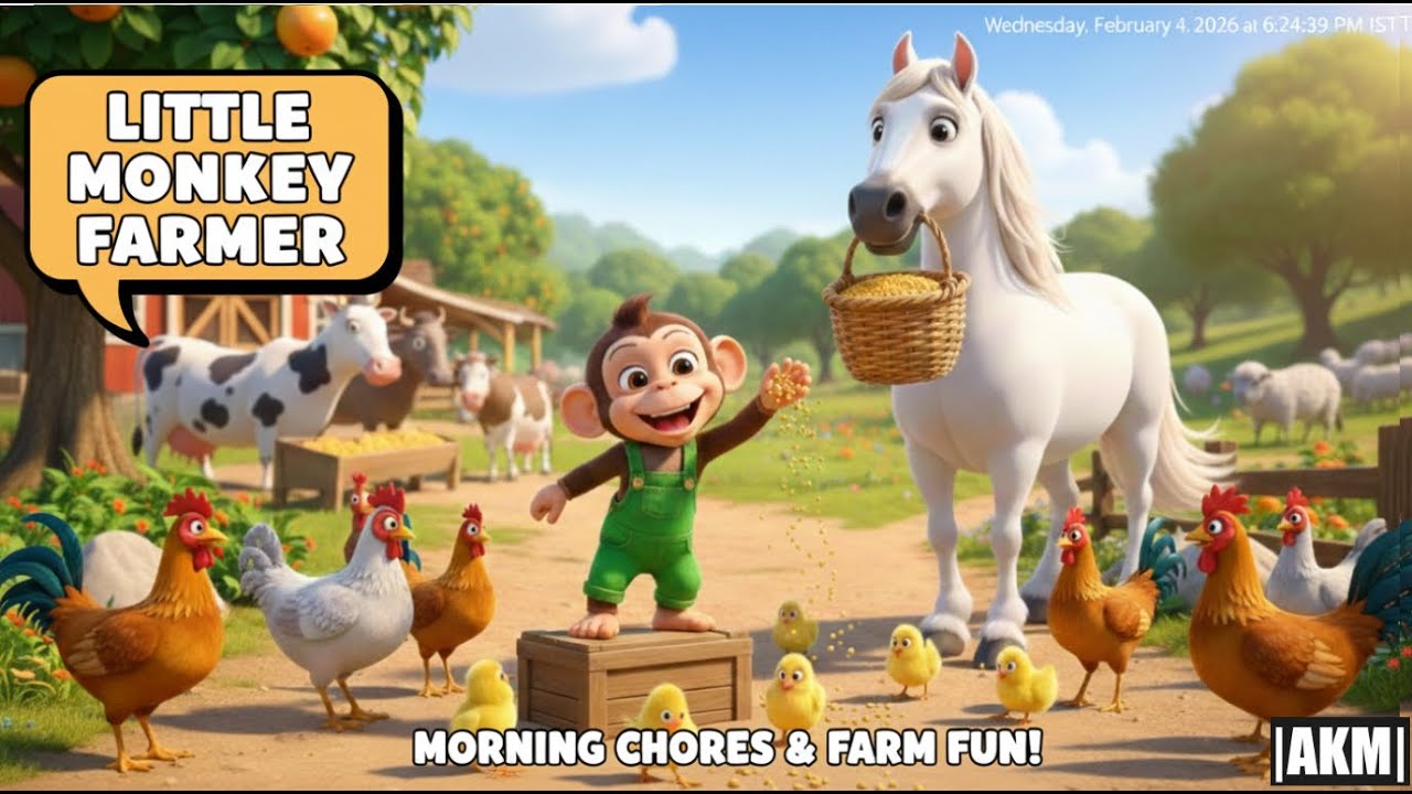 Monkey Farm Story : Amazing Rescue Mission & Farm Life Adventure !