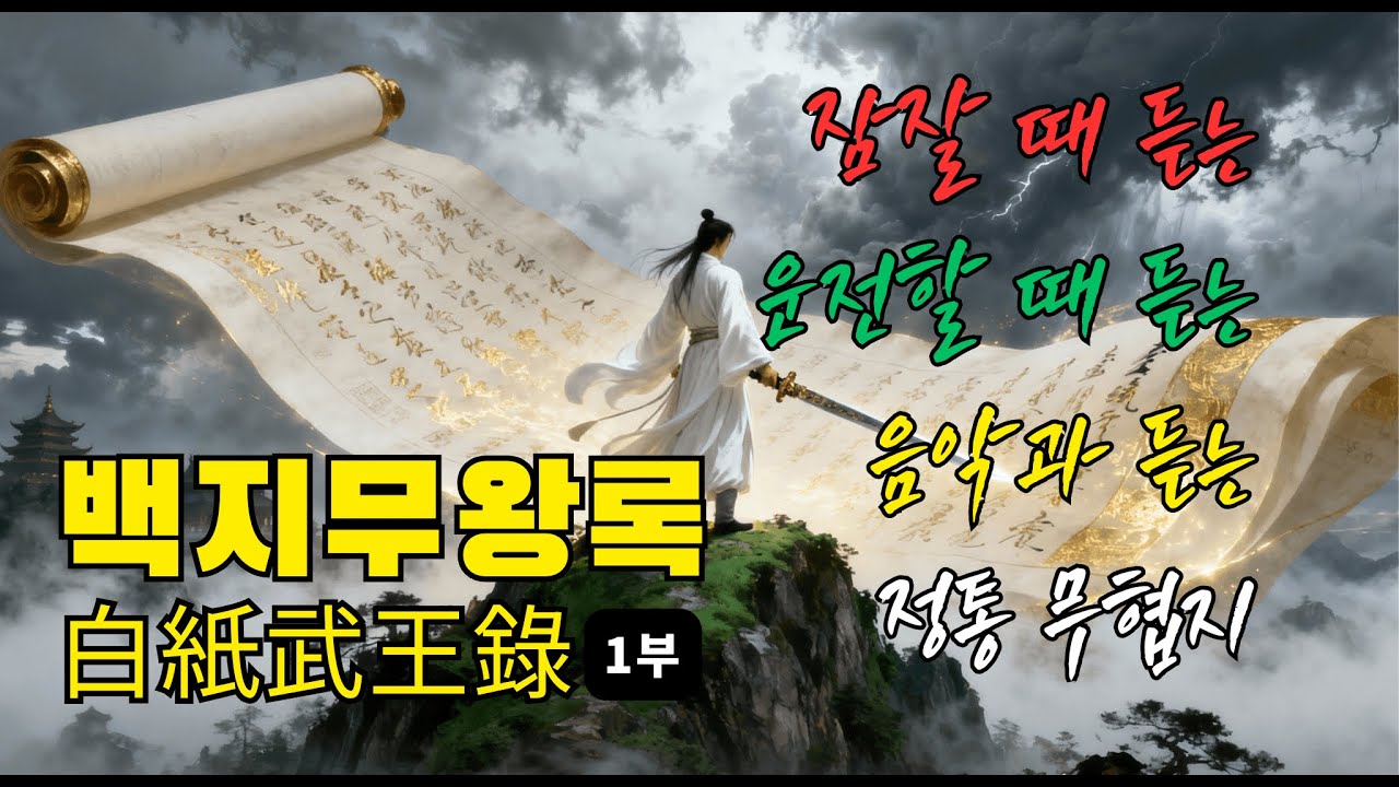 무협 오디오북 [백지무왕록 1부] #무협 #오디오북 #드라마