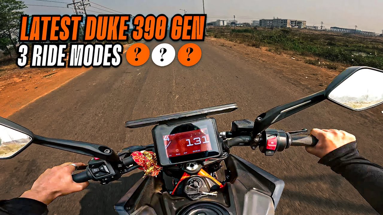 New duke 390 gen 3 All three riding mode test | All mode top speed? |