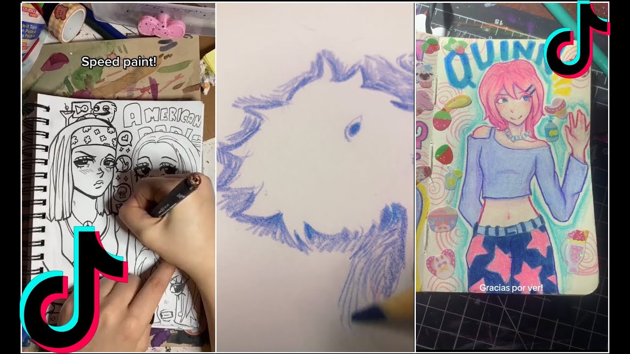 ART SKETCHBOOK 📖 TIKTOK compilation [NO OUTROS] | Read desc #11