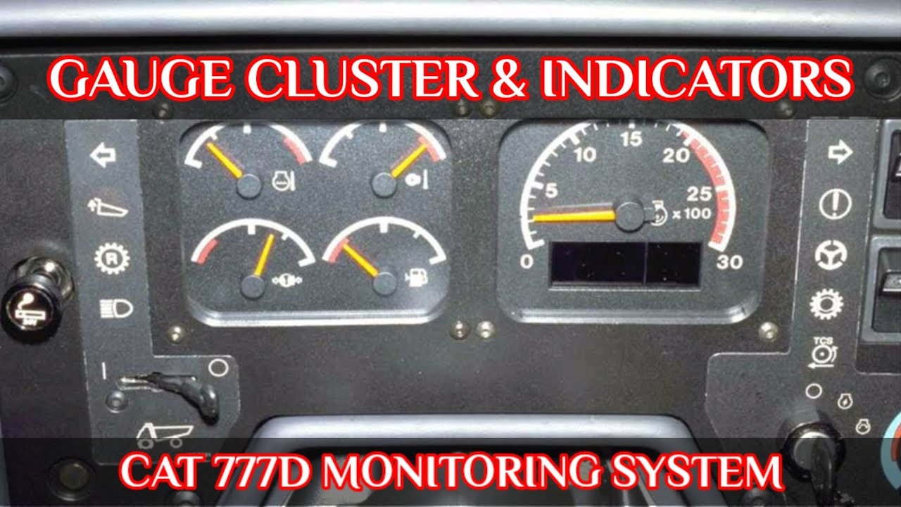 CATERPILLAR MONITORING SYSTEM | GAUGE CLUSTER & LIGHT INDICATOR