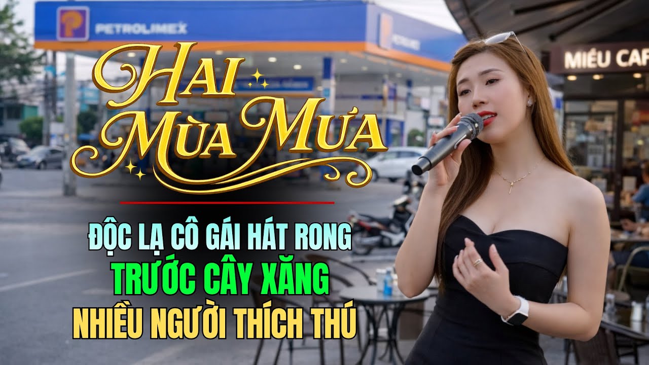Quá Độc Lạ Cô Gái Hát Rong Trước Cây Xăng Nghe Mà Cảm Thấy Nao Lòng Trước Những Bản Nhạc Vàng Bất Hủ